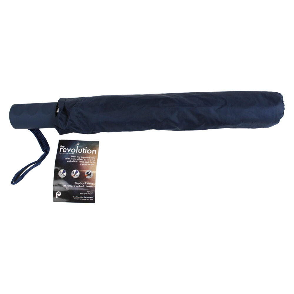 Umbrella, Navy Blue/White